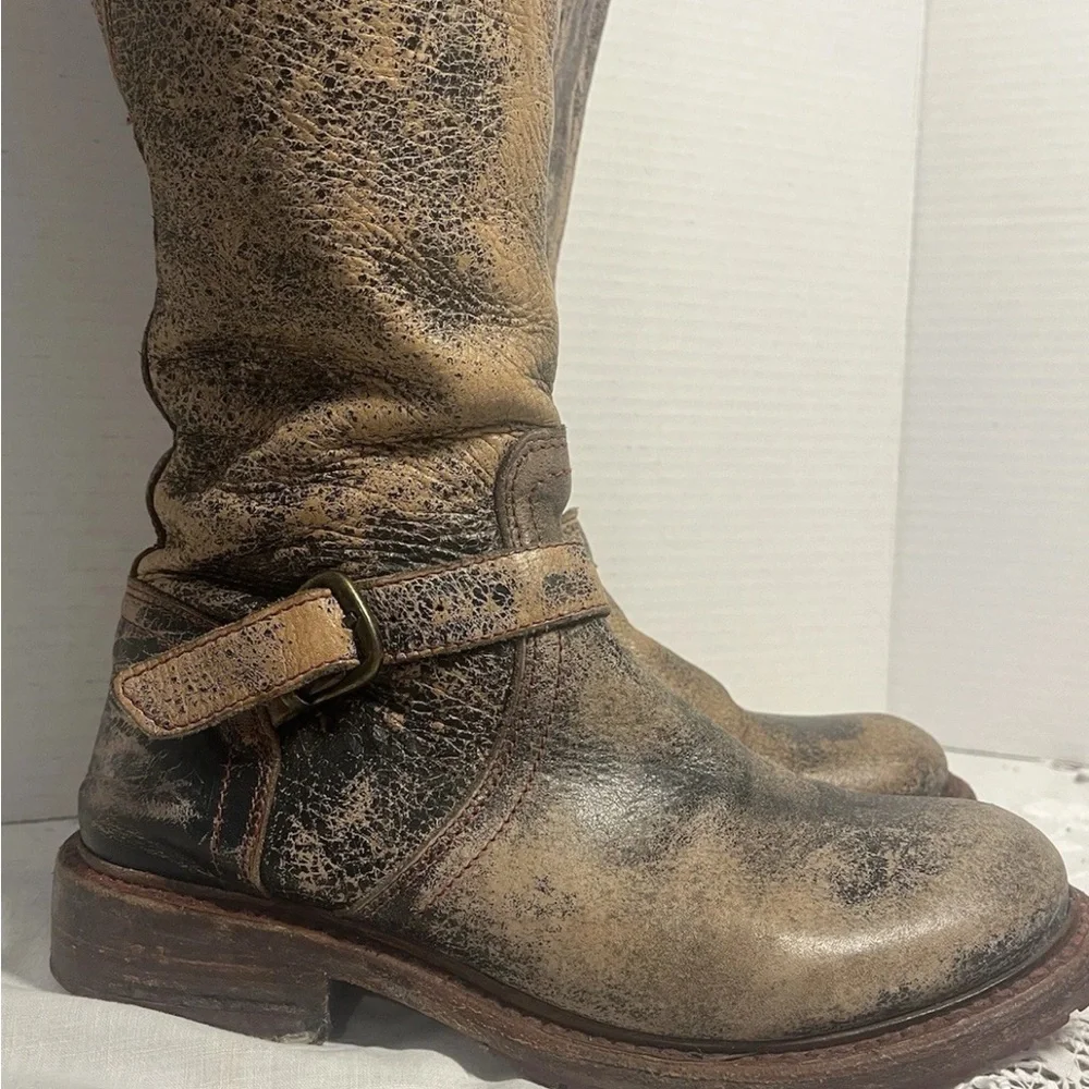 BED|STU Genuine Leather Women's Boots size 7 US - Picture 3 of 9